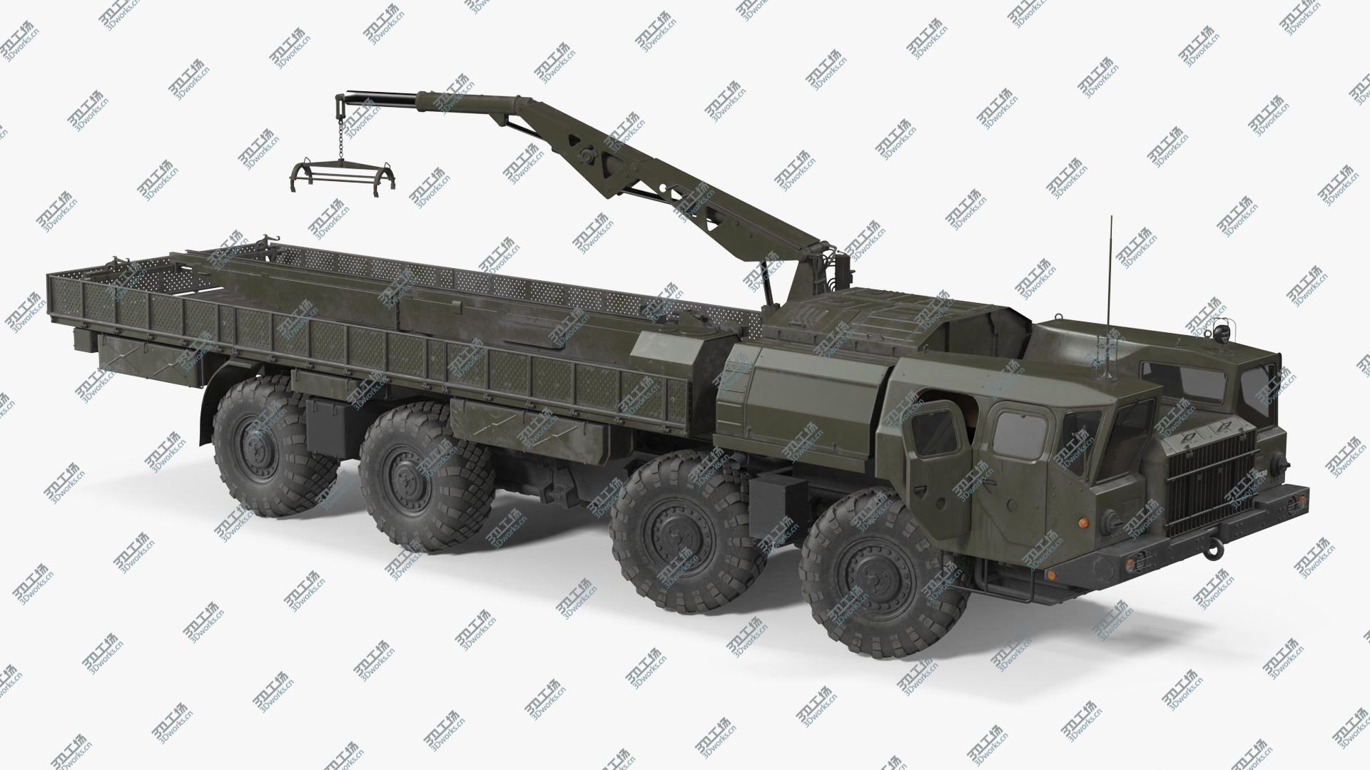 images/goods_img/202104093/MAZ 7310 Transport Vehicle with Crane Rigged 3D model/1.jpg